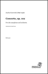 Concerto for alto saxophone and orchestra, op. 102 Orchestra sheet music cover